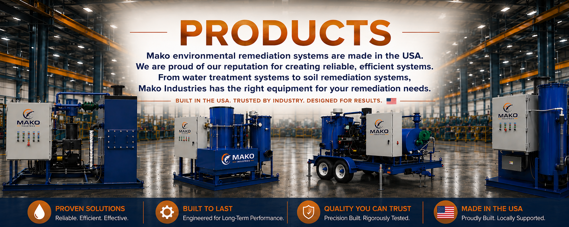 Mako Industries products and remediation systems