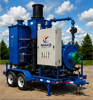 Trailer-mounted thermal catalytic oxidizer
